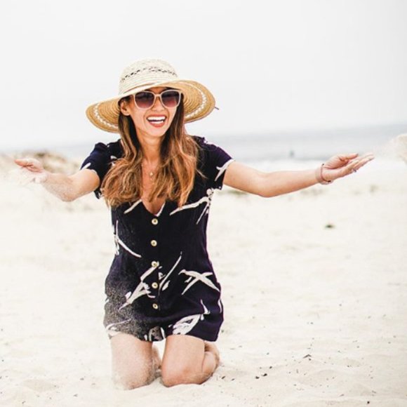 O'Neill Short Sleeve Floral Button Down Romper - Picture 9 of 16